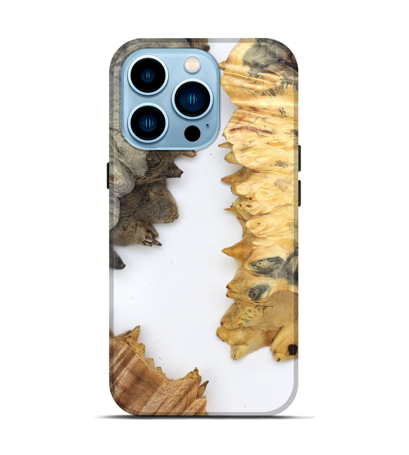 iPhone 14 Pro Wood Live Edge Phone Case - Sharyn (Clear, 829285)