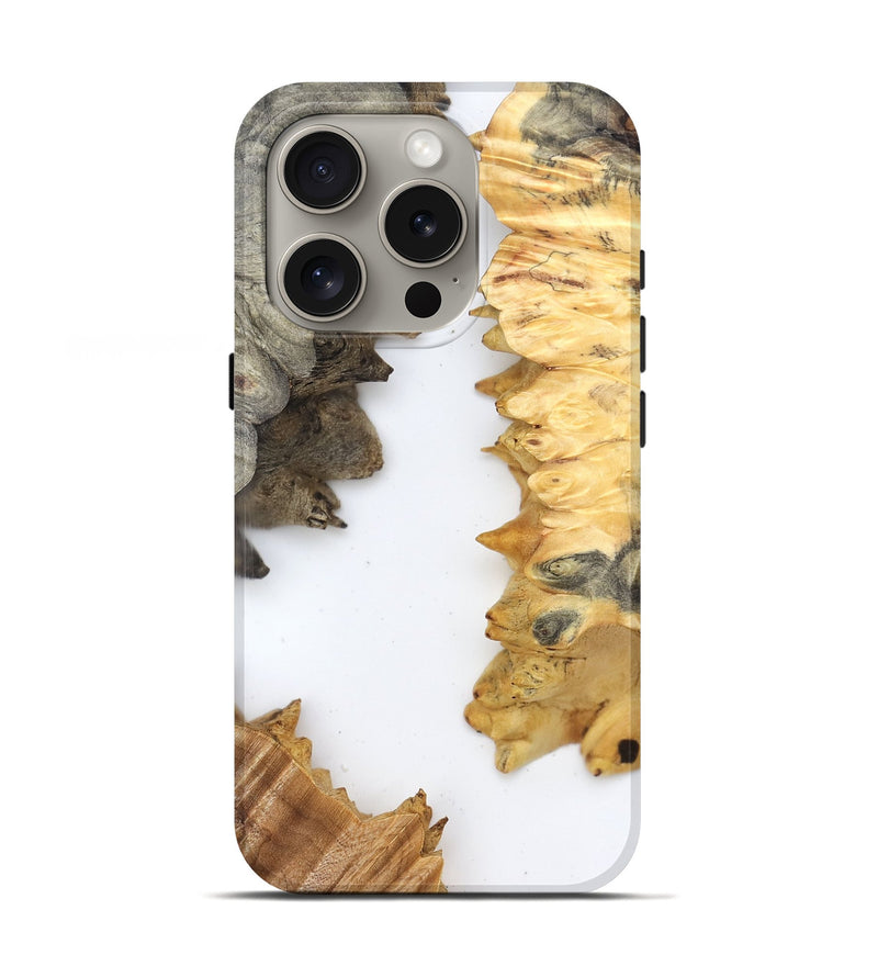 iPhone 16 Pro Wood Live Edge Phone Case - Sharyn (Clear, 829285)