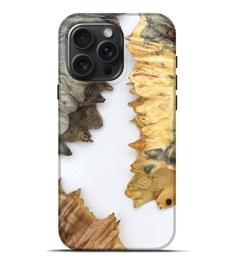 iPhone 16 Pro Max Wood Live Edge Phone Case - Sharyn (Clear, 829285)