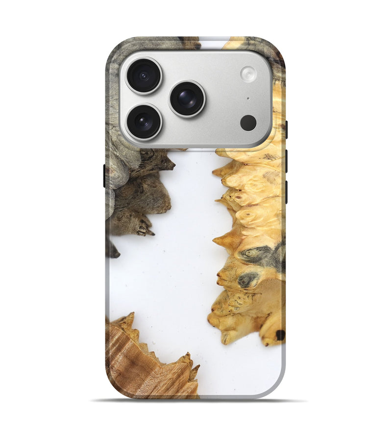 iPhone 17 Pro Wood Live Edge Phone Case - Sharyn (Clear, 829285)