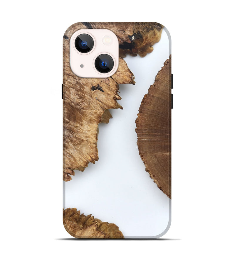 iPhone 14 Wood Live Edge Phone Case - Loretta (Clear, 829286)