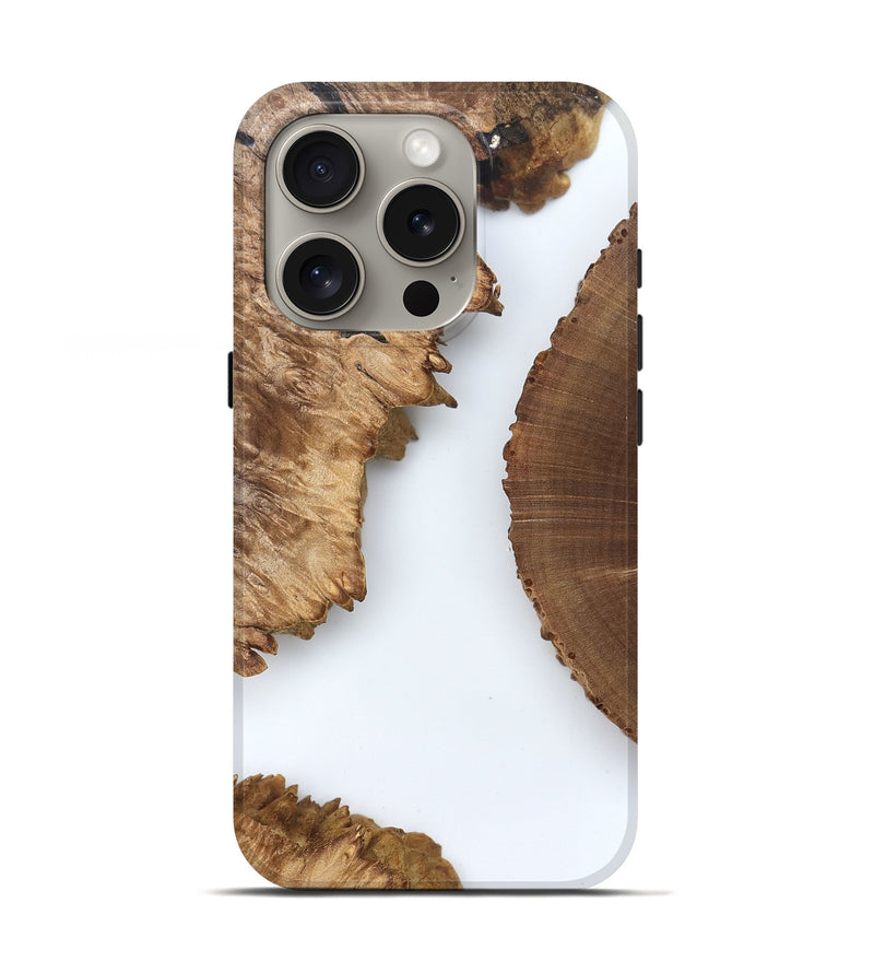 iPhone 16 Pro Wood Live Edge Phone Case - Loretta (Clear, 829286)
