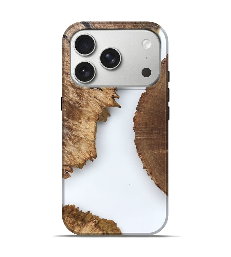 iPhone 17 Pro Wood Live Edge Phone Case - Loretta (Clear, 829286)