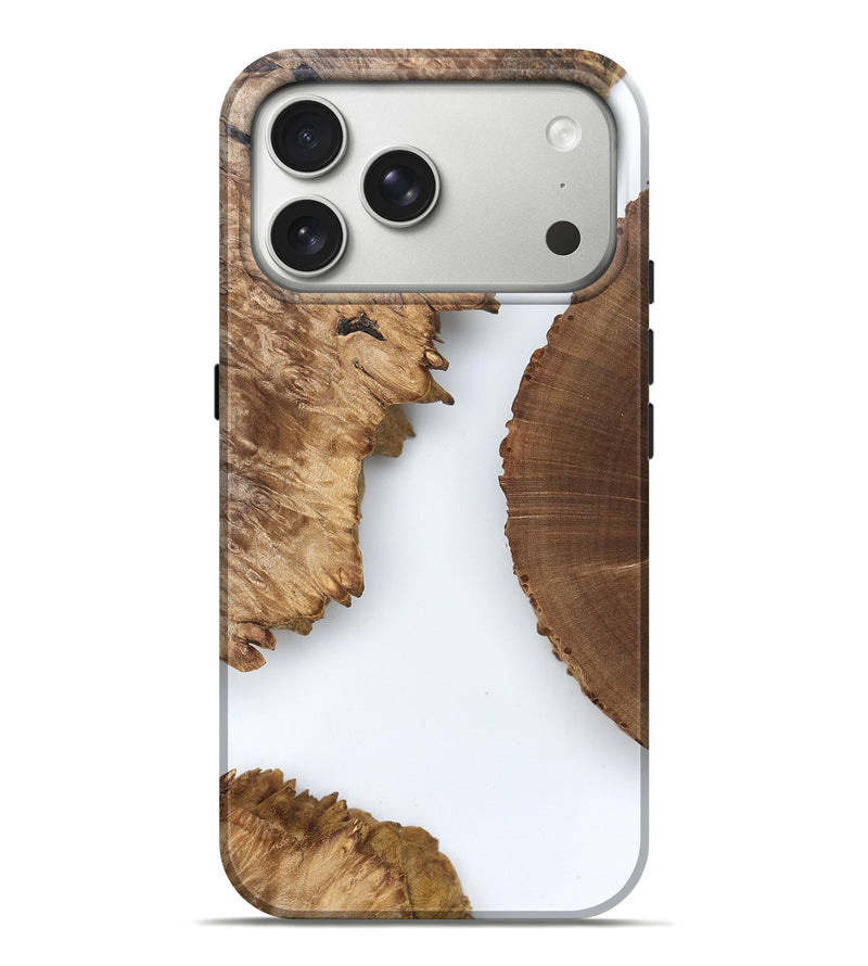 iPhone 17 Pro Max Wood Live Edge Phone Case - Loretta (Clear, 829286)
