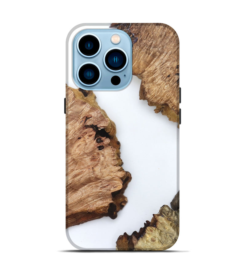 iPhone 14 Pro Wood Live Edge Phone Case - Brinley (Clear, 829288)