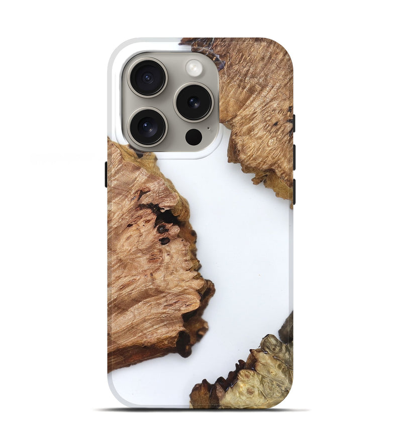 iPhone 16 Pro Wood Live Edge Phone Case - Brinley (Clear, 829288)