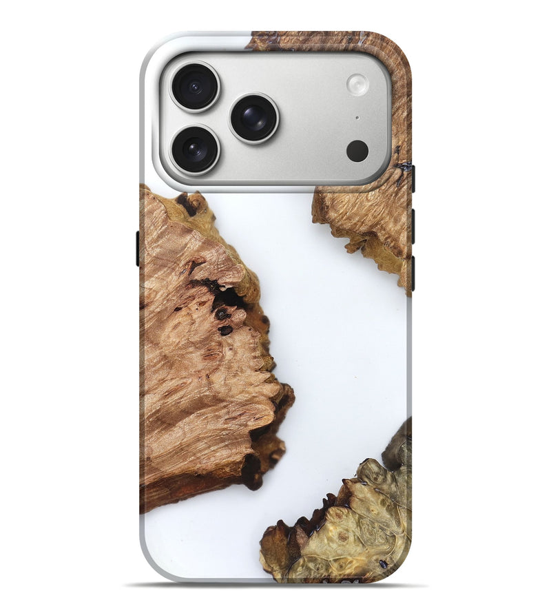 iPhone 17 Pro Max Wood Live Edge Phone Case - Brinley (Clear, 829288)