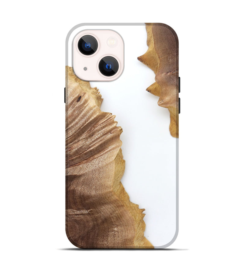 iPhone 14 Wood Live Edge Phone Case - Blake (Clear, 829289)