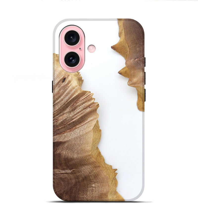iPhone 16 Wood Live Edge Phone Case - Blake (Clear, 829289)
