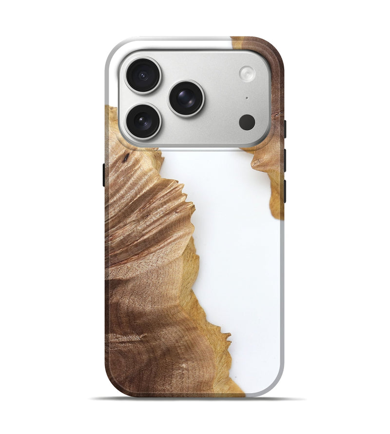 iPhone 17 Pro Wood Live Edge Phone Case - Blake (Clear, 829289)