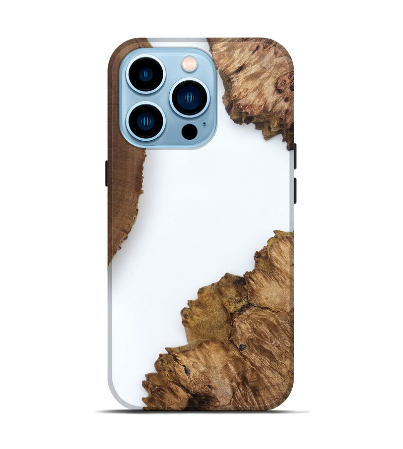 iPhone 14 Pro Wood Live Edge Phone Case - Davian (Clear, 829291)