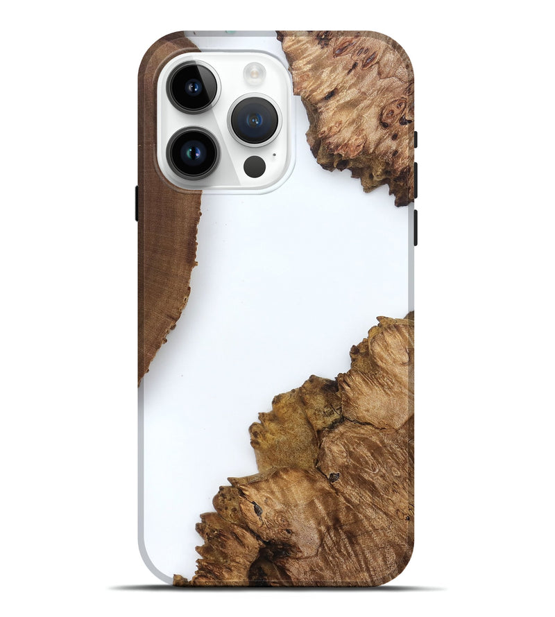 iPhone 15 Pro Max Wood Live Edge Phone Case - Davian (Clear, 829291)