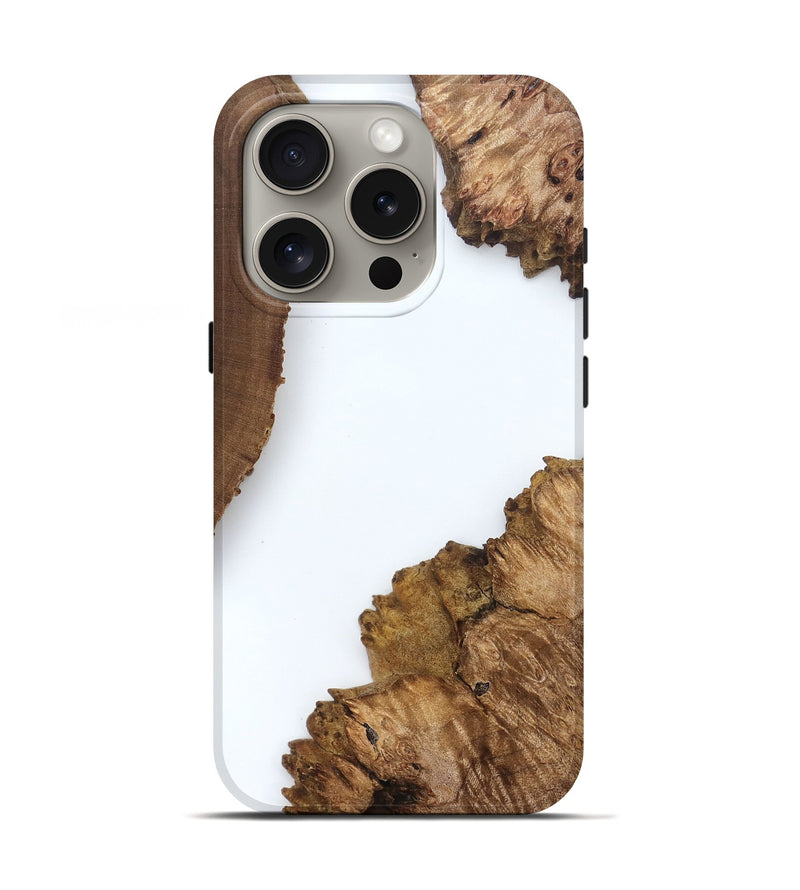 iPhone 16 Pro Wood Live Edge Phone Case - Davian (Clear, 829291)