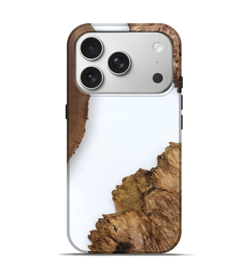 iPhone 17 Pro Wood Live Edge Phone Case - Davian (Clear, 829291)