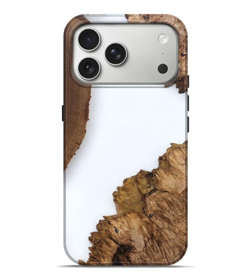 iPhone 17 Pro Max Wood Live Edge Phone Case - Davian (Clear, 829291)