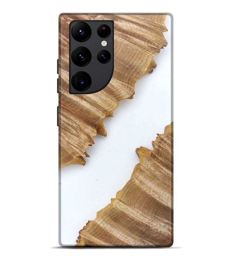 Galaxy S22 Ultra Wood Live Edge Phone Case - Al (Clear, 829292)