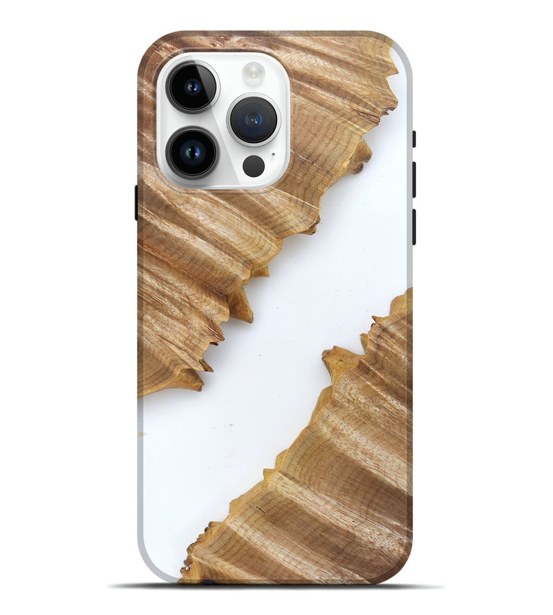 iPhone 15 Pro Max Wood Live Edge Phone Case - Al (Clear, 829292)