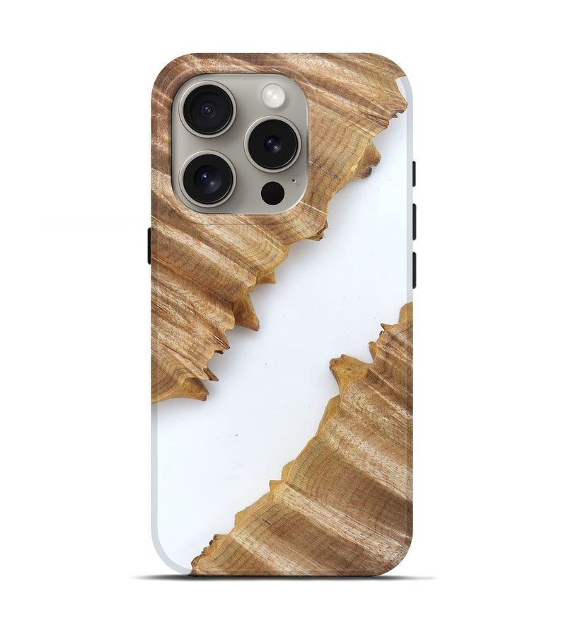 iPhone 16 Pro Wood Live Edge Phone Case - Al (Clear, 829292)