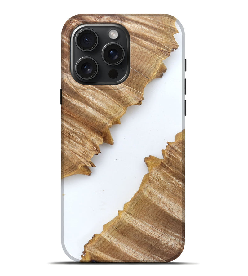 iPhone 16 Pro Max Wood Live Edge Phone Case - Al (Clear, 829292)