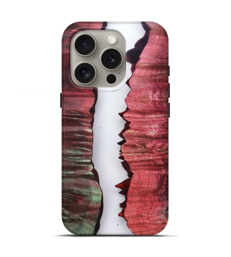 iPhone 16 Pro Wood Live Edge Phone Case - Kevon (Clear, 829293)