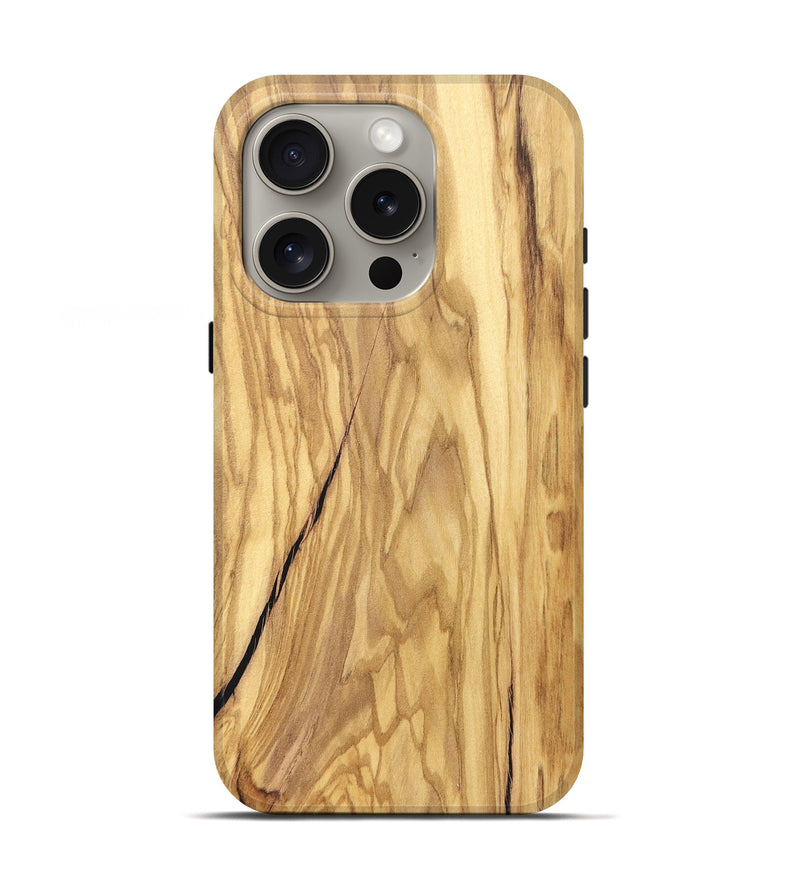 iPhone 16 Pro Wood Live Edge Phone Case - Kristen (Solid Wood, 829294)