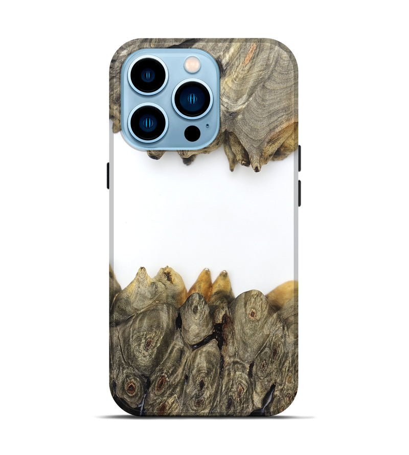 iPhone 14 Pro Wood Live Edge Phone Case - Jodie (Clear, 829296)