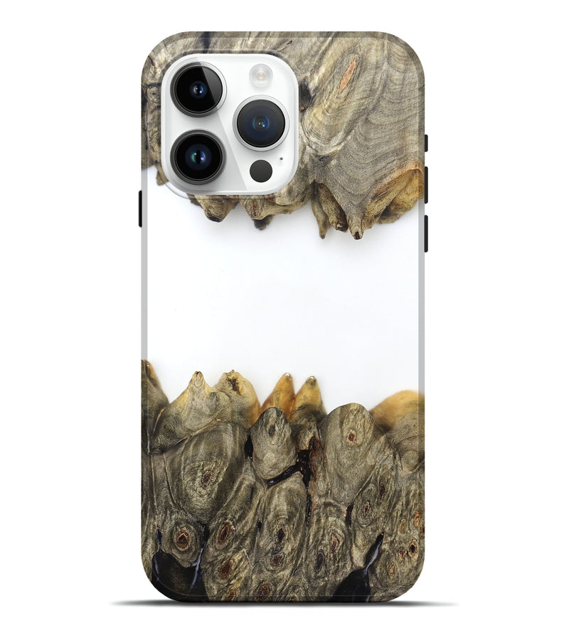 iPhone 15 Pro Max Wood Live Edge Phone Case - Jodie (Clear, 829296)