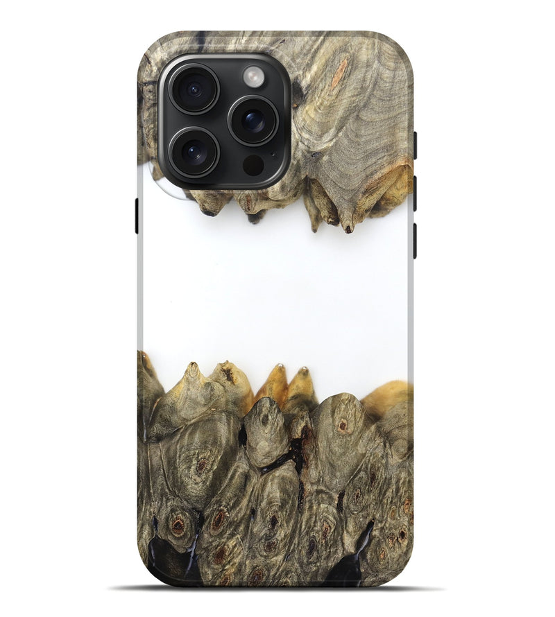 iPhone 16 Pro Max Wood Live Edge Phone Case - Jodie (Clear, 829296)
