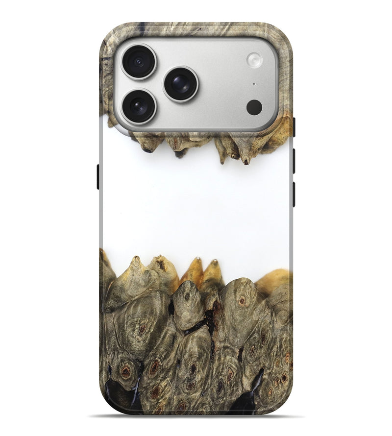 iPhone 17 Pro Max Wood Live Edge Phone Case - Jodie (Clear, 829296)