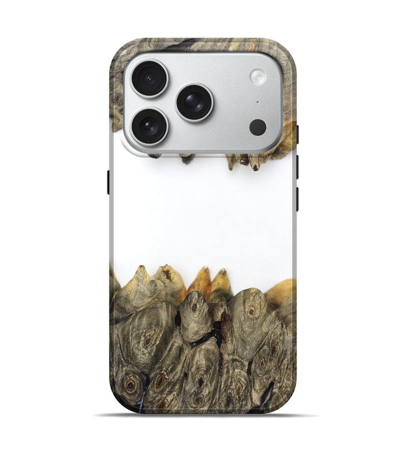 iPhone 18 Pro Wood Live Edge Phone Case - Jodie (Clear, 829296)