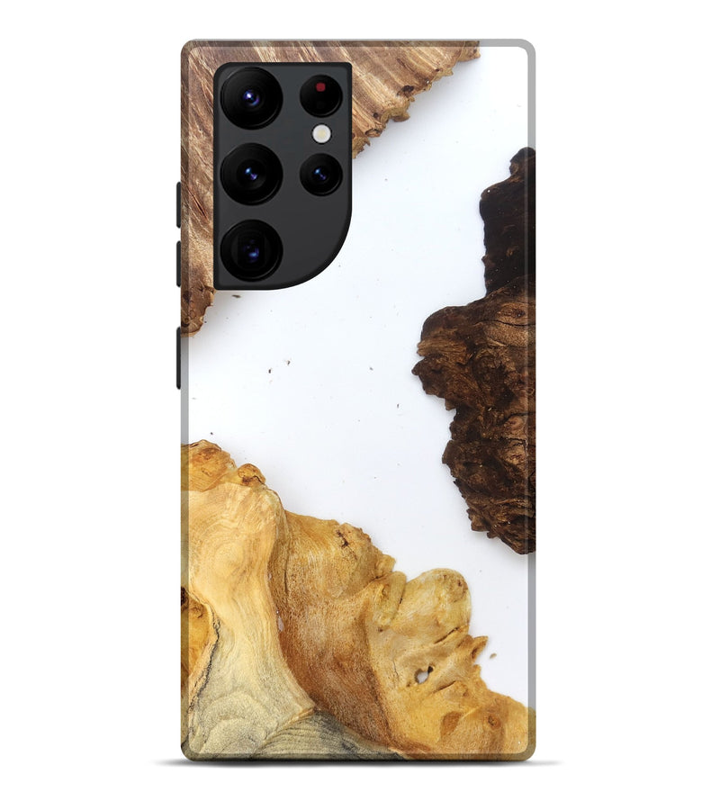 Galaxy S22 Ultra Wood Live Edge Phone Case - Silvia (Clear, 829297)