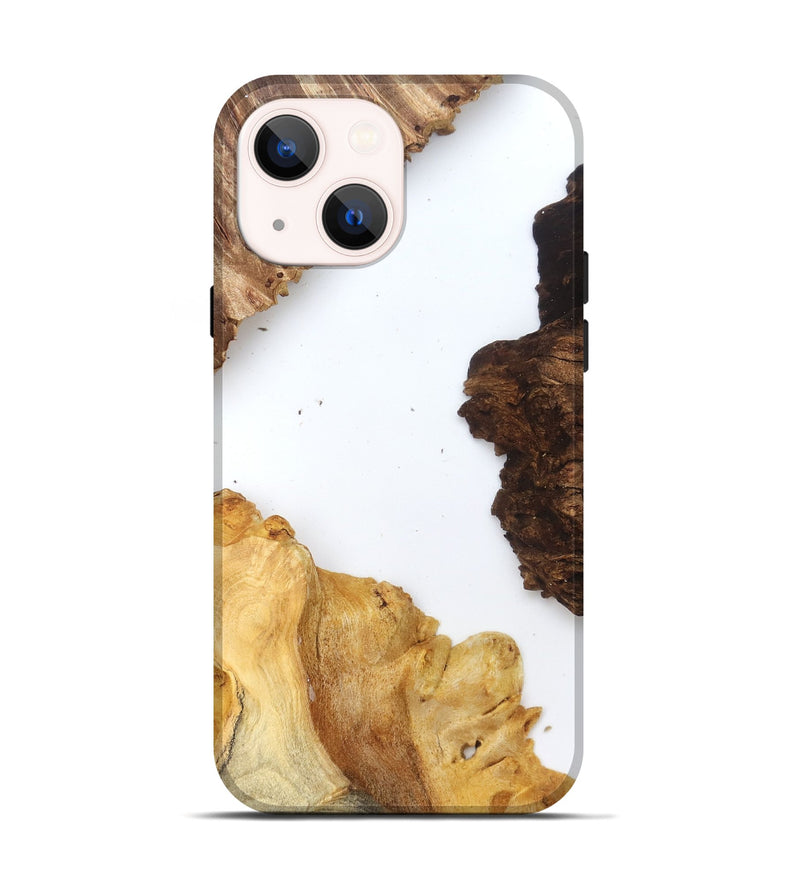 iPhone 14 Wood Live Edge Phone Case - Silvia (Clear, 829297)