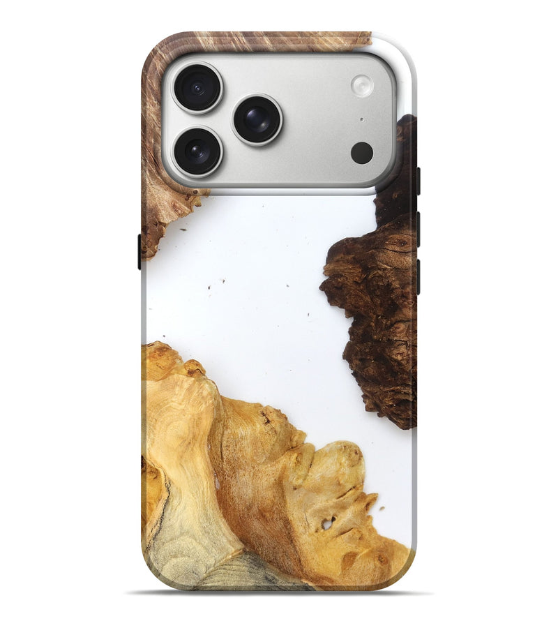 iPhone 17 Pro Max Wood Live Edge Phone Case - Silvia (Clear, 829297)