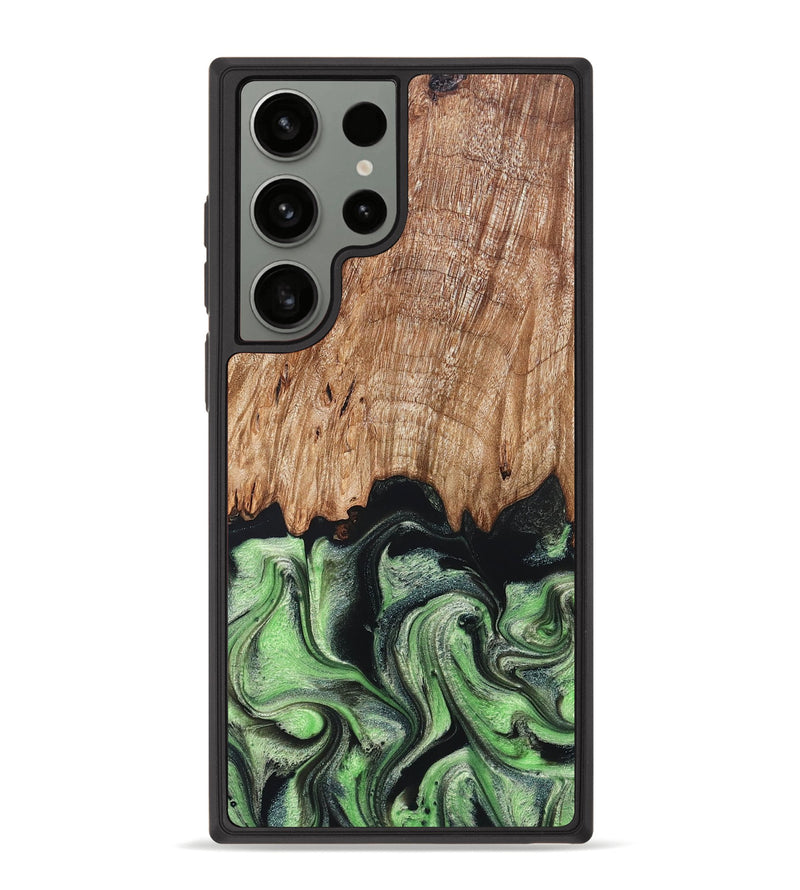 Galaxy S23 Ultra Wood Phone Case - Maximus (Green, 829389)