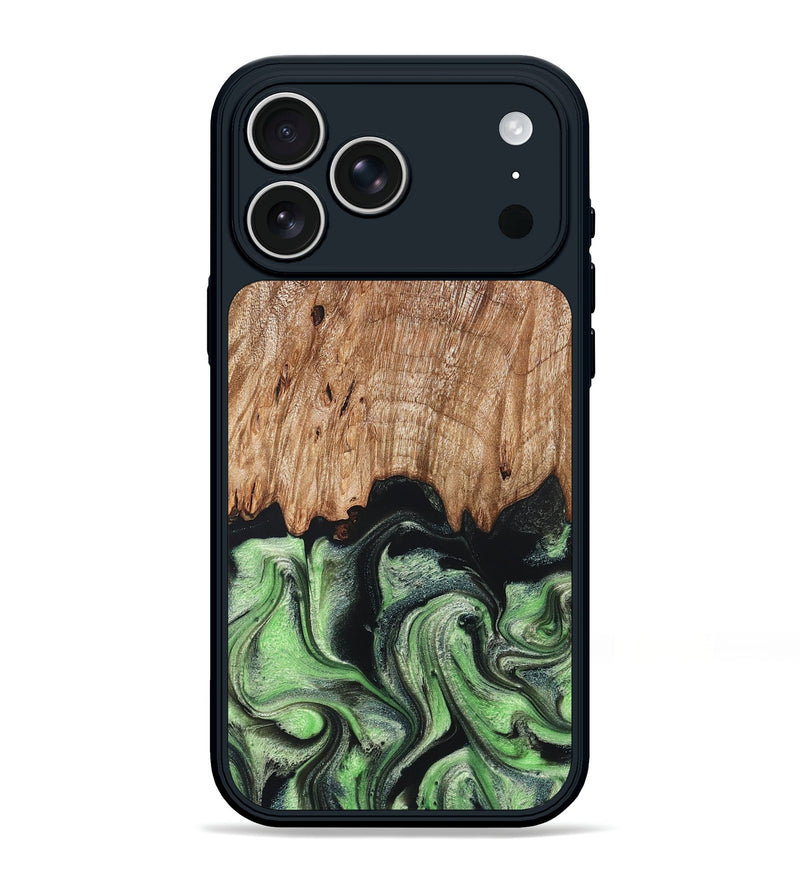 iPhone 17 Pro Max Wood Phone Case - Maximus (Green, 829389)