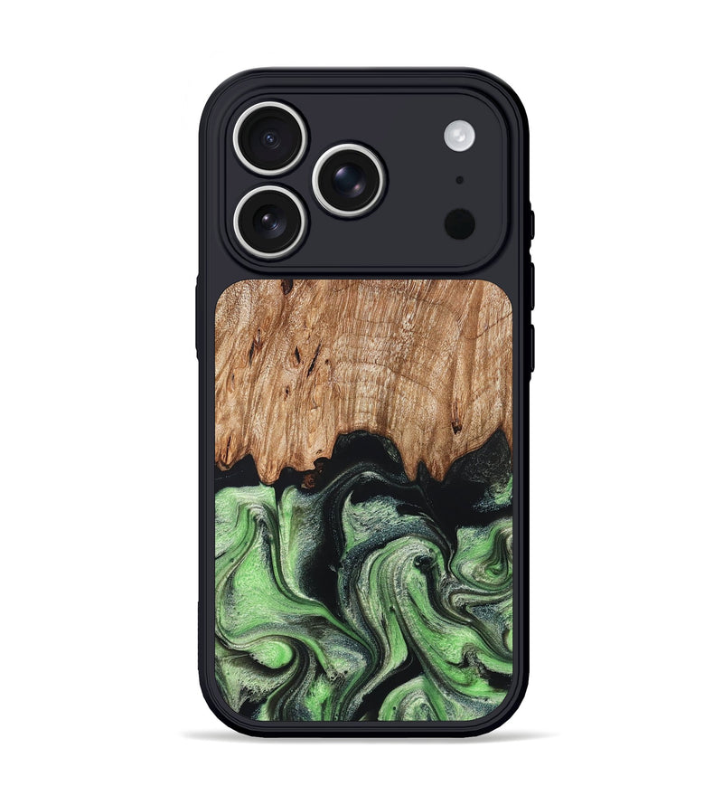 iPhone 17 Pro Wood Phone Case - Maximus (Green, 829389)
