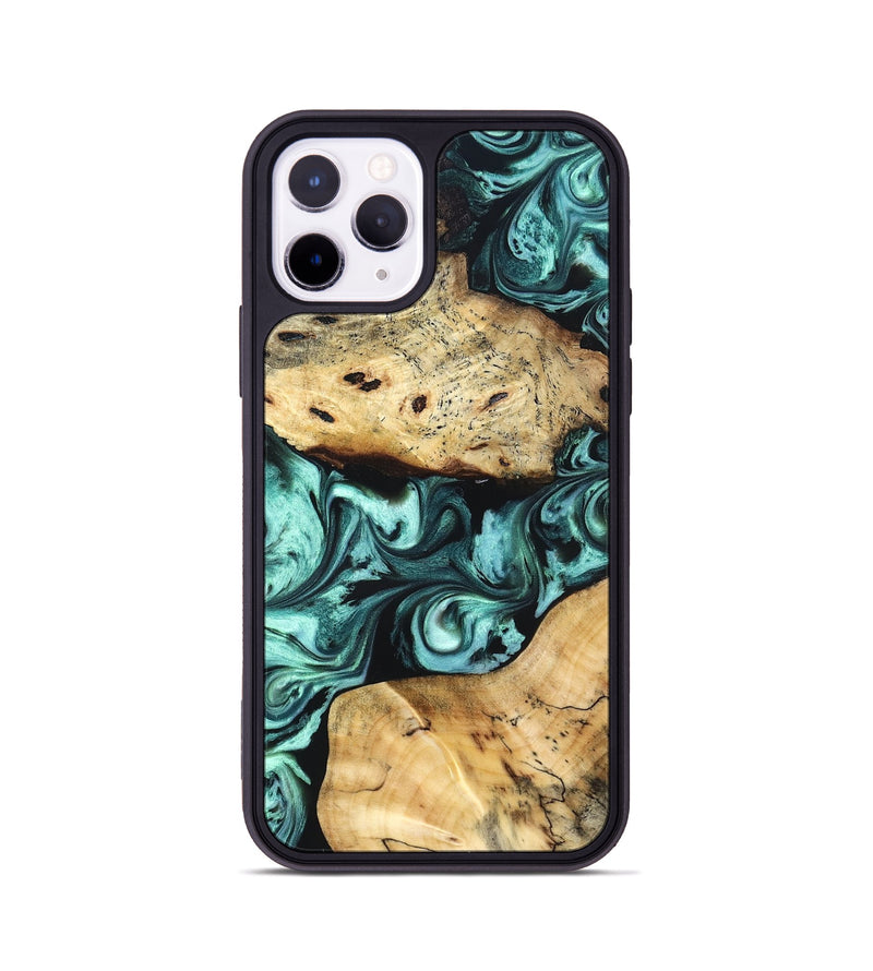 iPhone 11 Pro Wood Phone Case - Kasey (Green, 829390)