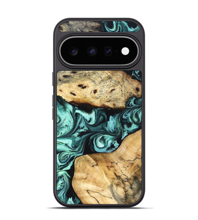 Pixel 11 Pro Wood Phone Case - Kasey (Green, 829390)