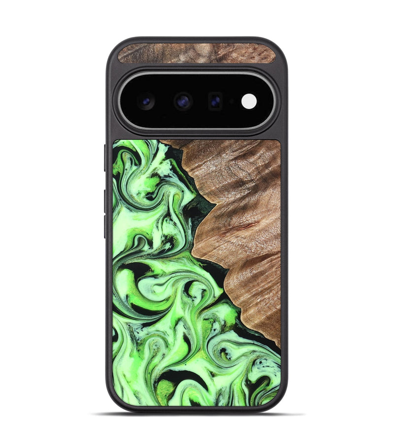 Pixel 11 Wood Phone Case - Marty (Green, 829392)