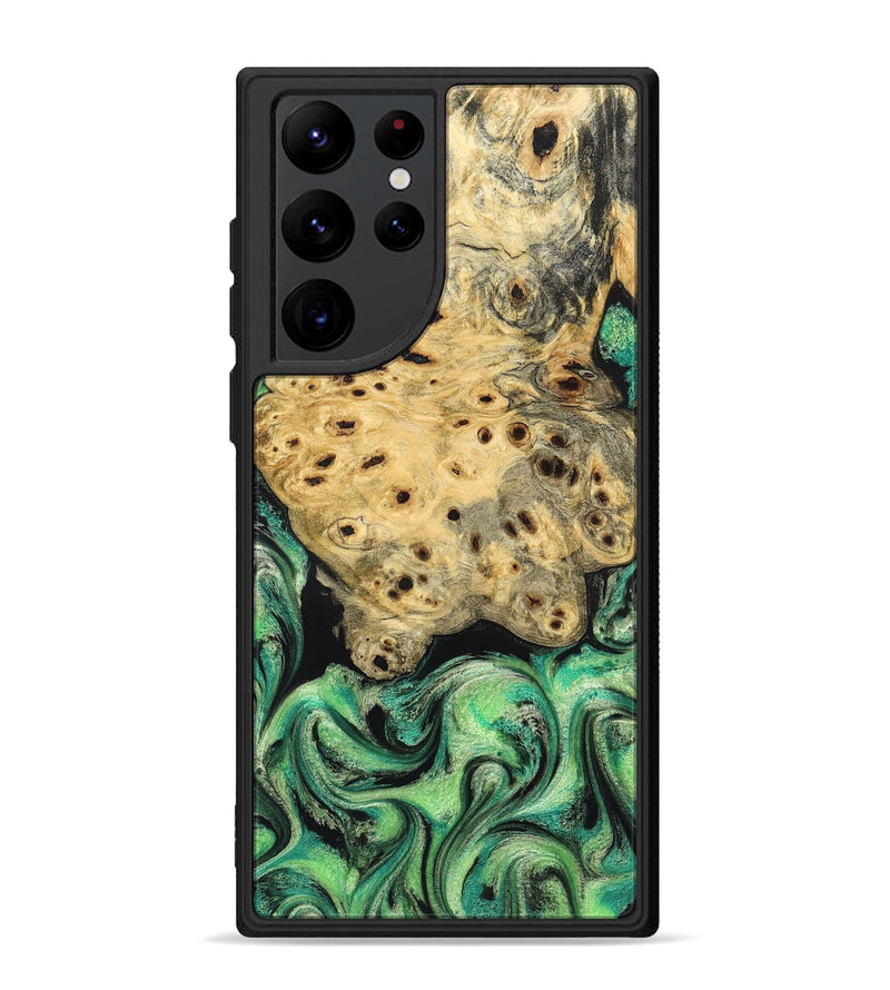 Galaxy S22 Ultra Wood Phone Case - Stella (Green, 829394)