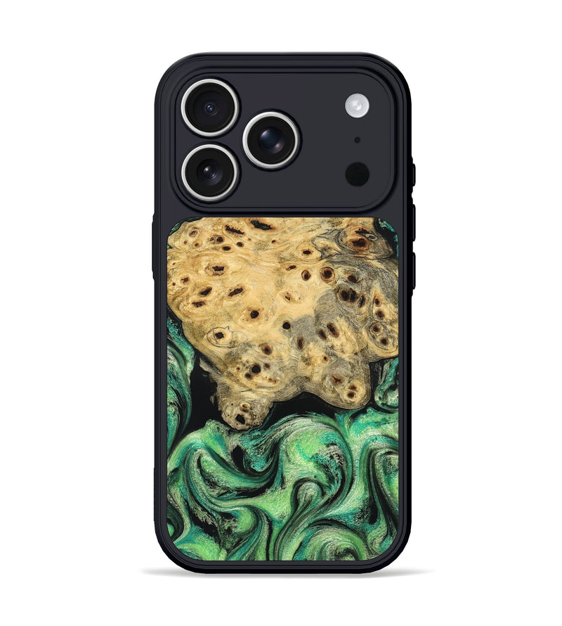 iPhone 17 Pro Wood Phone Case - Stella (Green, 829394)