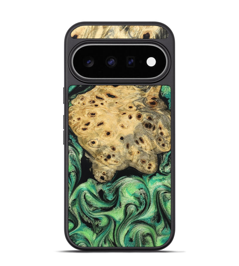 Pixel 11 Pro Wood Phone Case - Stella (Green, 829394)