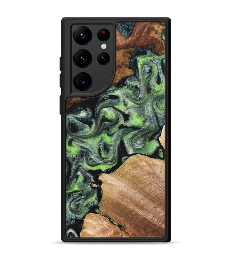 Galaxy S22 Ultra Wood Phone Case - Roni (Green, 829396)