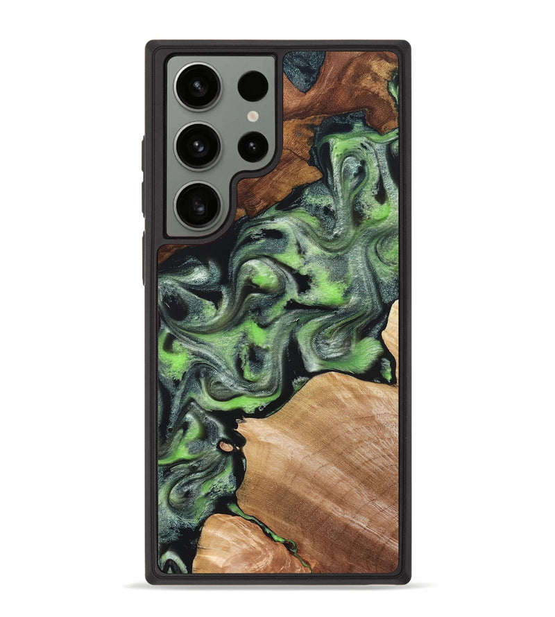 Galaxy S23 Ultra Wood Phone Case - Roni (Green, 829396)