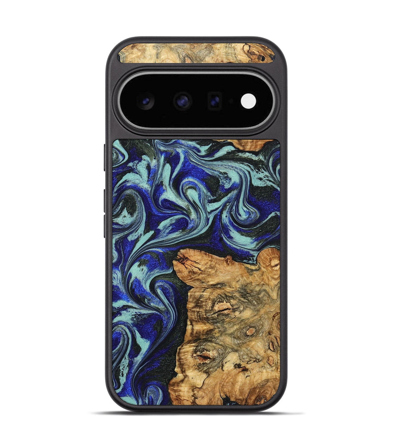 Pixel 11 Wood Phone Case - Ina (Blue, 829397)