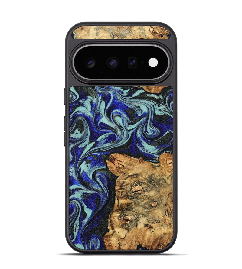 Pixel 11 Pro Wood Phone Case - Ina (Blue, 829397)