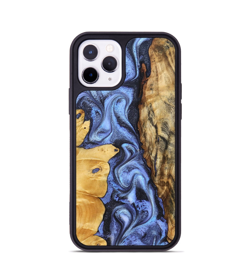 iPhone 11 Pro Wood Phone Case - Jazmin (Blue, 829399)
