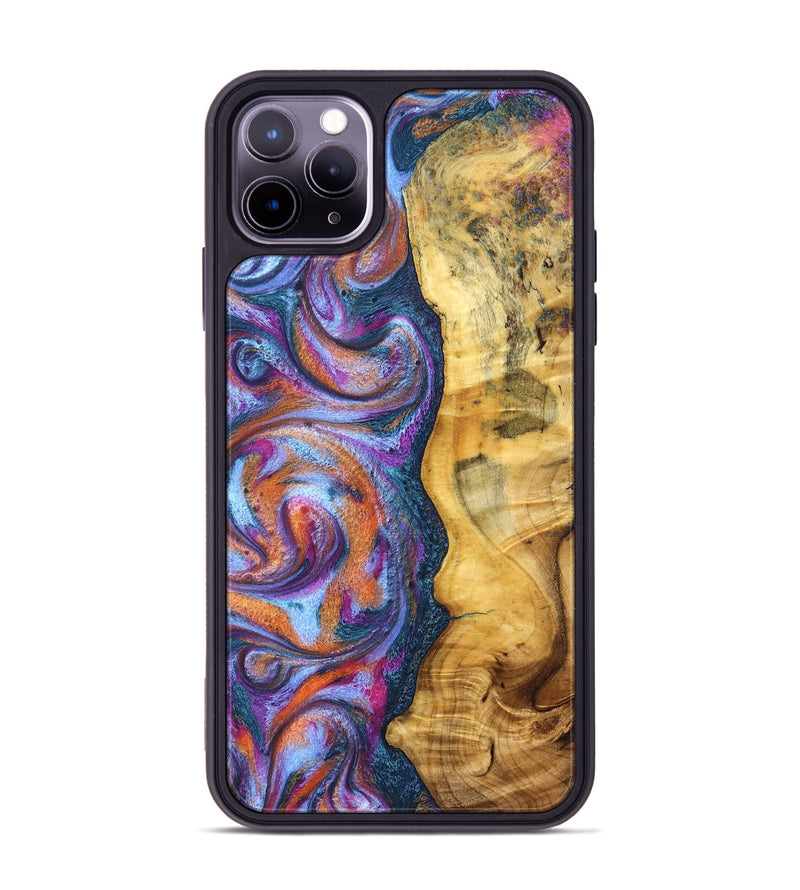 iPhone 11 Pro Max Wood Phone Case - Tiara (Blue, 829402)