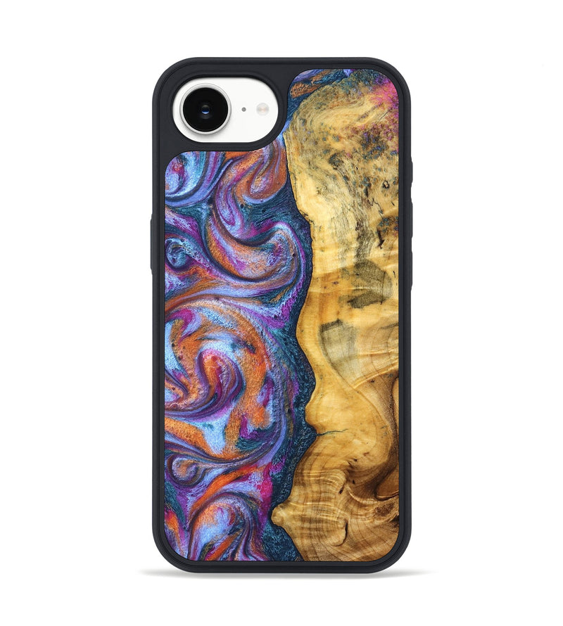 iPhone 17e Wood Phone Case - Tiara (Blue, 829402)