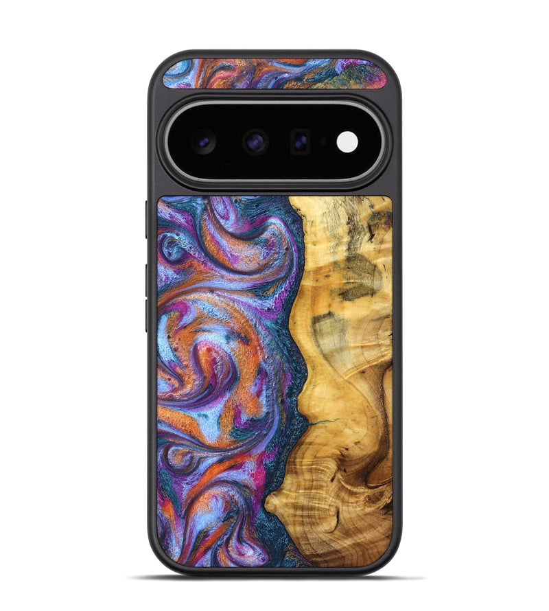 Pixel 11 Pro Wood Phone Case - Tiara (Blue, 829402)